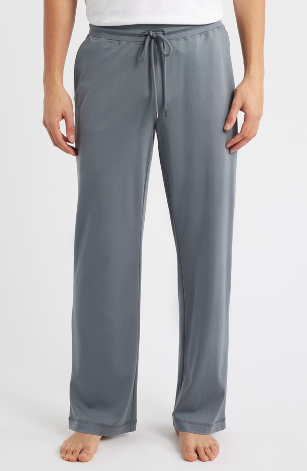 ダニエルブチュラー メンズ ボトムス 心地好いズボン下 綿織物 Daniel Buchler Stretch Cotton \u0026 Modal Blendrawstring Pajama Pants Ocean
