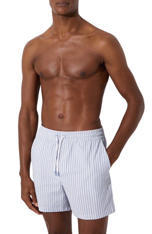 レイス メンズ 海水着 二分の一ズボン下・さる股引き Reiss Bay Swim Trunksoft Blue/ White 白いこと