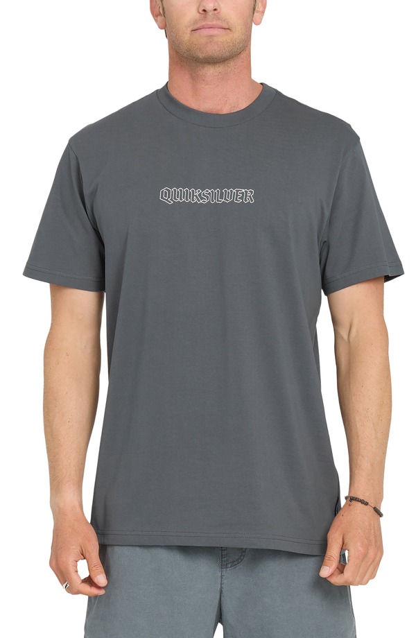 クイックしろがね色 メンズ トップス ティーシャツ グラフィック Quiksilver Serpentshort Sleeve Graphic T-Shirt Iron Gate