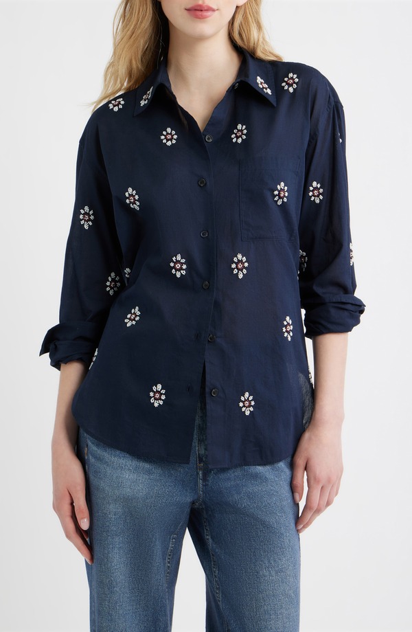 ラグアンドボーン レディース トップス プルオーバー rag \u0026 bone Conniembellished Button-Up Shirt Sal