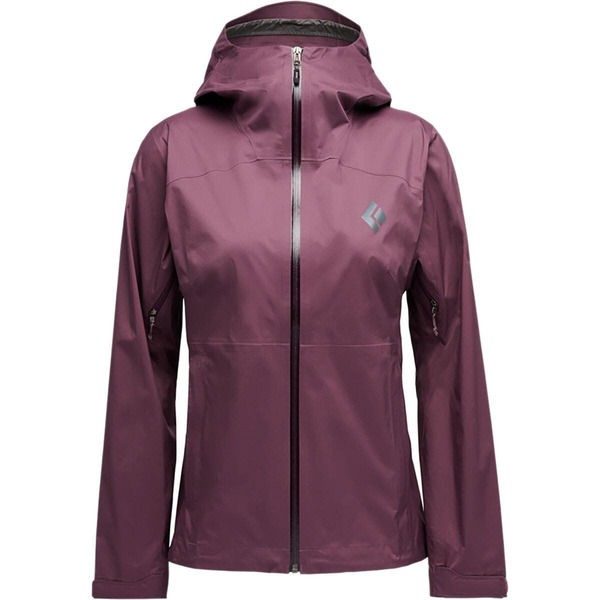 黒いこと金剛石 レディース アウター 上衣・上衣 Black Diamond Fineline Stretch Rain Shell - Women\u0027s Fig