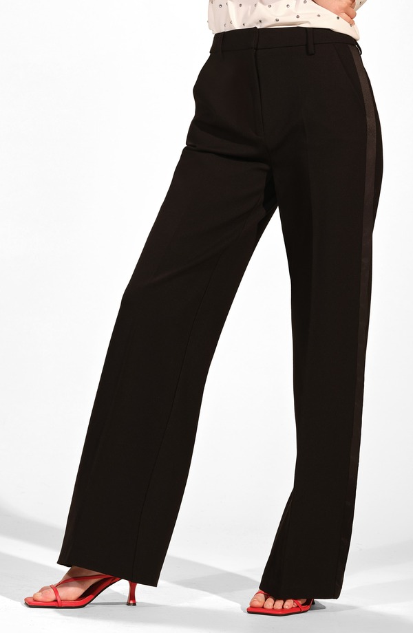 アイザック・ミズラヒ レディース ボトムス レギンス ズボン下 Isaac Mizrahi New York Ponte Tuxedo Pants Black 黒いこと
