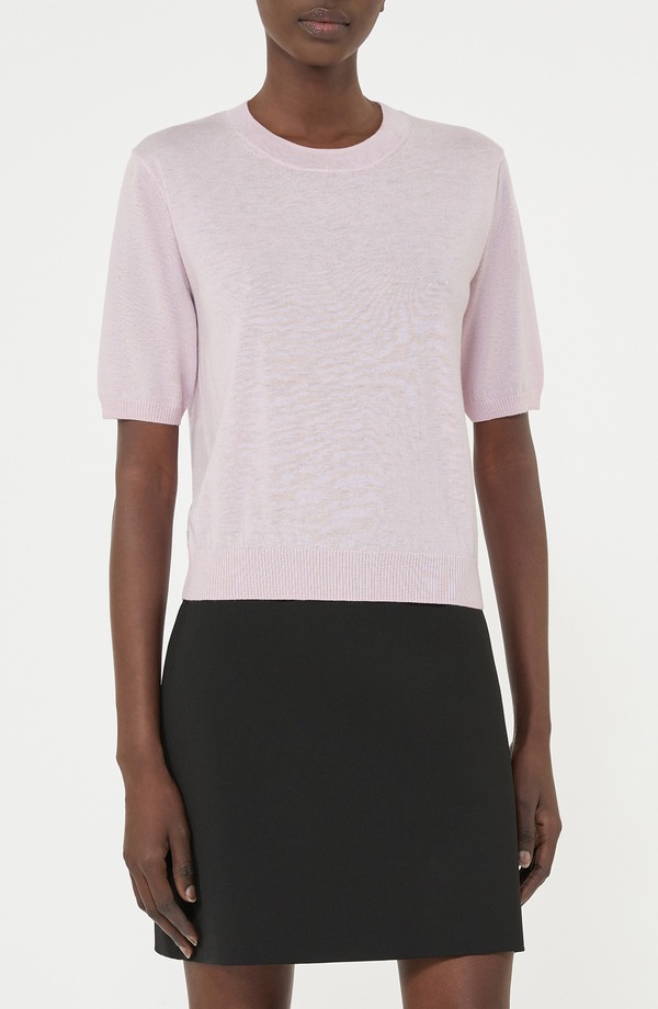 土日 マックスマーラ レディース アウター パーカー・スウェット 労働者の一団のど首 羊毛 プルオーバー Weekend Max Mara Crewneck Wool \u0026 Cashmere Sweater Pink さくら色