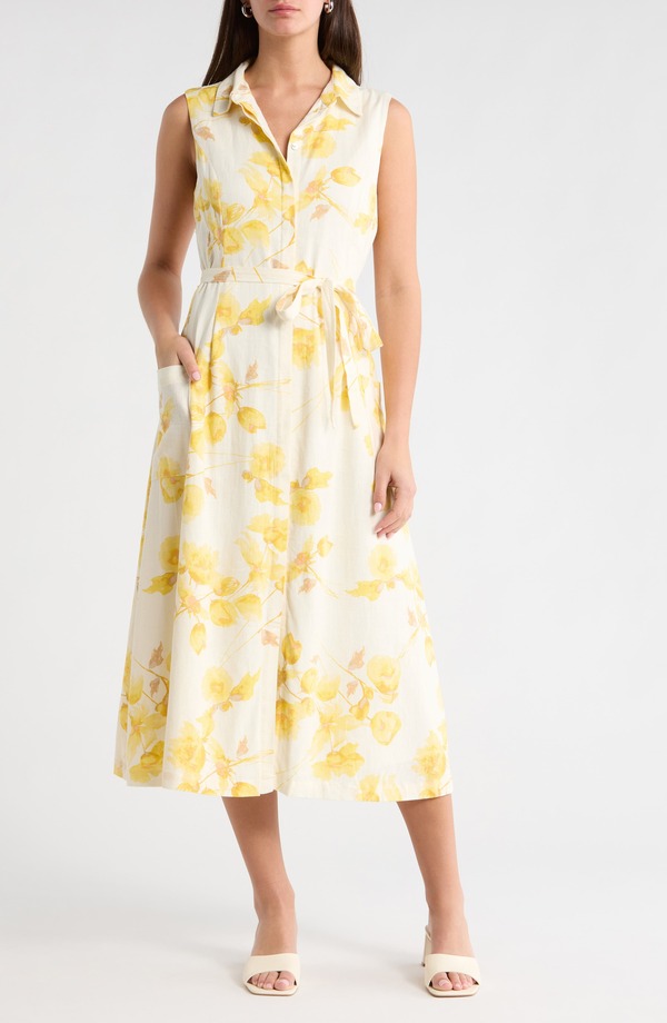 ヴィンスカムート レディース トップス 衣装 御花柄 刷り上げる プルオーバー 御花 Vince Camuto Floral Print Shirtdress New Ivory 象牙色