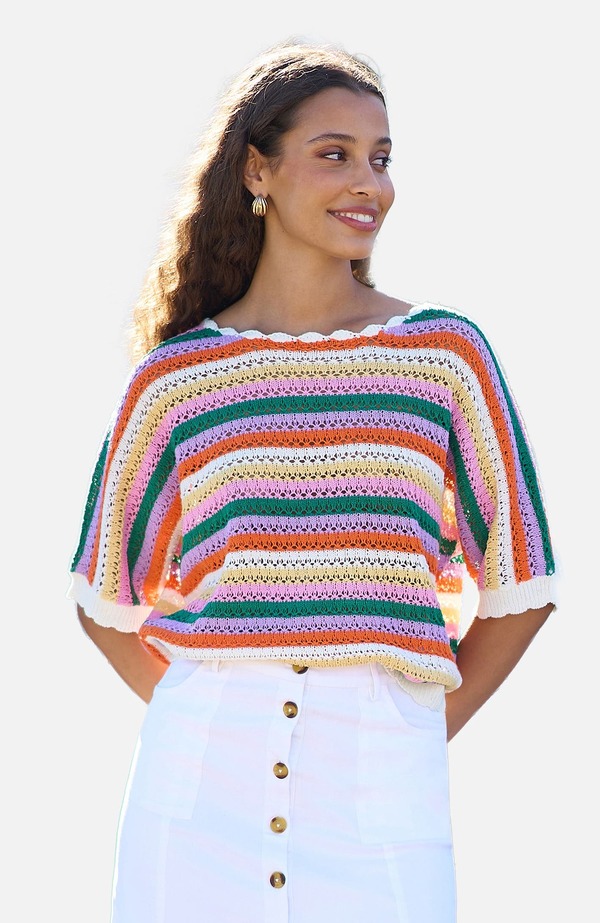 ユミキム レディース トップス シャツ Yumi Batwing Crochetop Multi マルチカラー｜ReVida 店