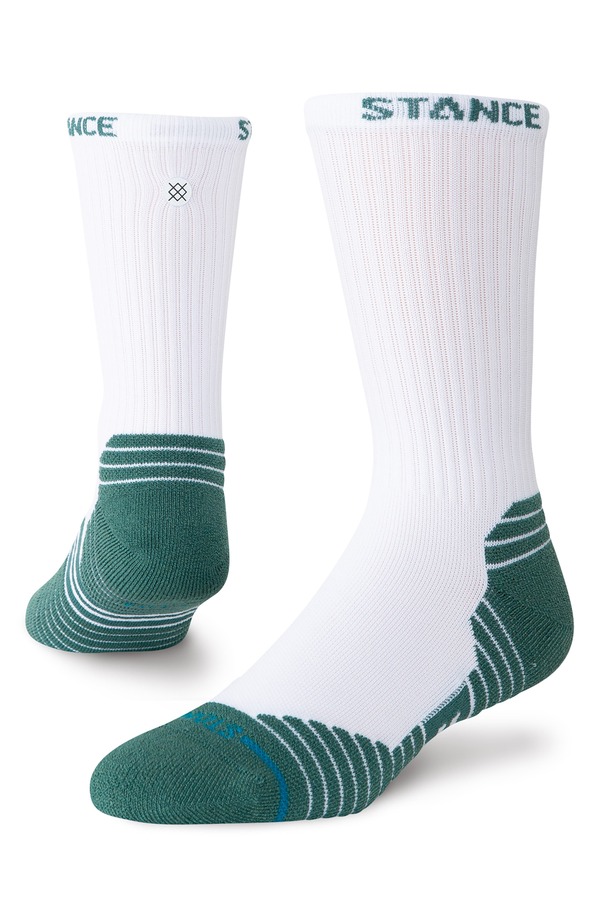 観点 メンズ アンダー御召しもの ソックス Stance Fairway Rib Crew Socks White 白いこと