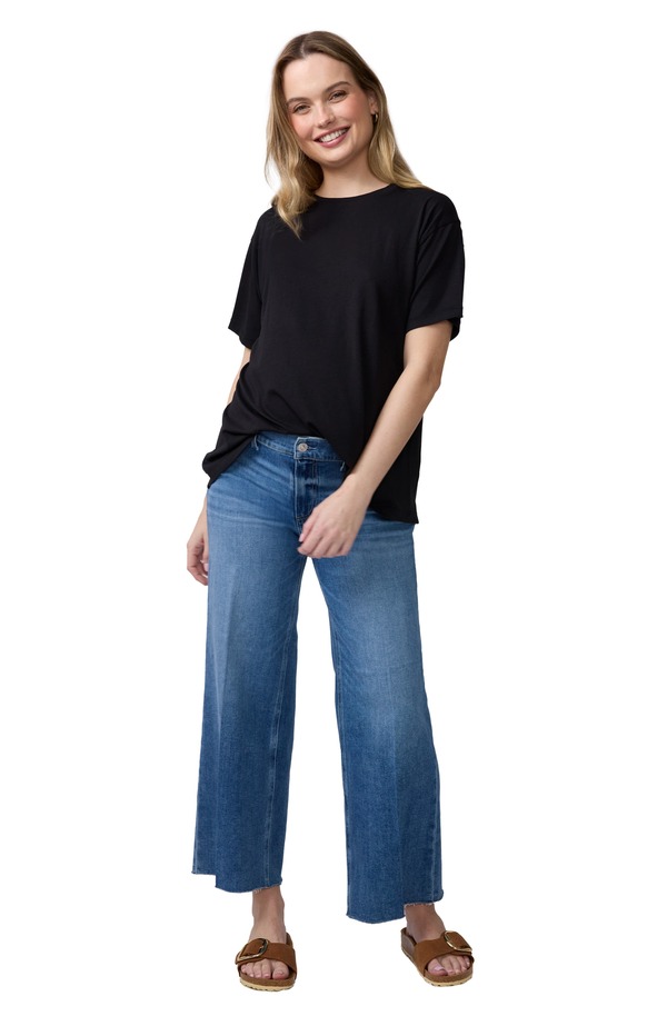 イングリッド&イザベル レディース トップス シャツ Ingrid & Isabel Short Sleeve Relaxed Tee Black ブラック｜ReVida 店