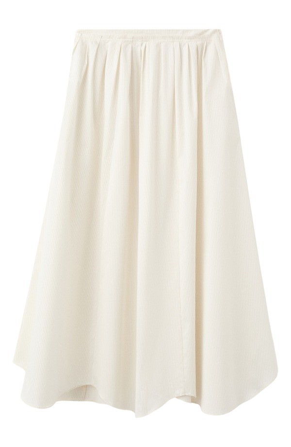 マンゴ レディース 下つ方スコート 綿織物 マキシ MANGO Flared Cotton Blend Maxi Skirt Ecru エクリュ