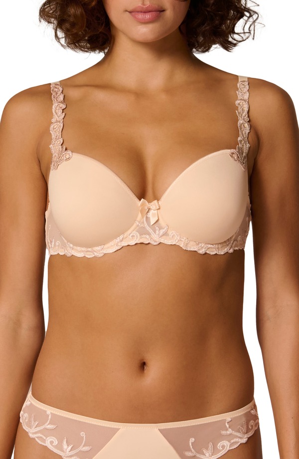 シモーヌペレール レディース アンダー御召しもの ブラ Simone Perele Andora 3D Molded Underwire Bra Chic Beige ベージュ