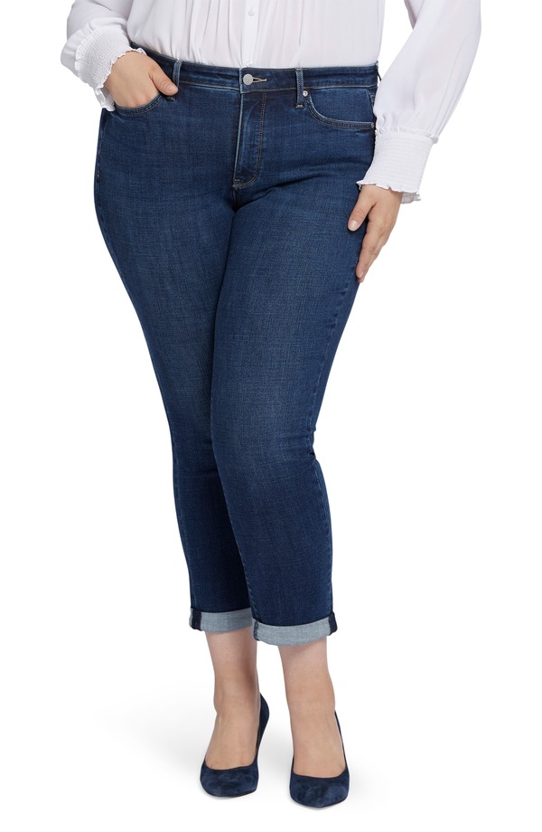 エヌワイディージェイ レディース ボトムス ジーンズズボン下 アンクル デニム NYDJ Sheri Cuff Ankle Skinny Jeans Cambridge