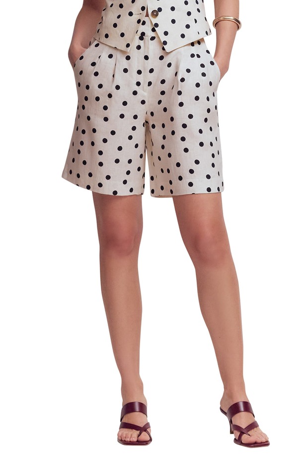 ボーデン レディース ボトムス 二分の一ズボン下・さる股引き 遊撃手ズボン下 リネン Boden Kensington Linen Shorts Papyruspot
