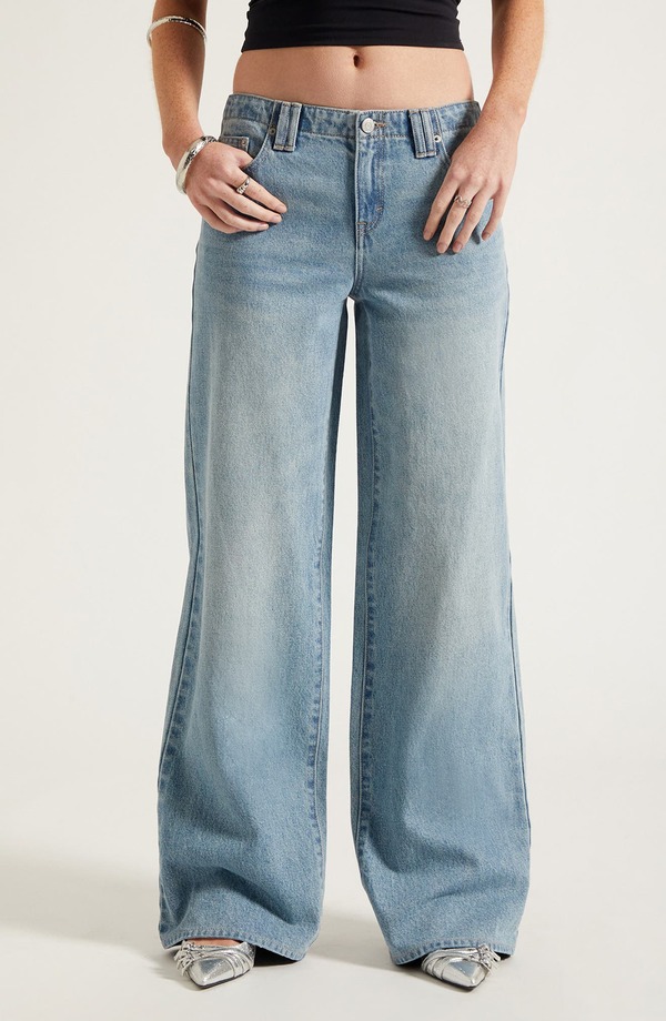 パクサン レディース ボトムス レギンス ローライズ ズボン下 PacSun Casey Low Rise Baggy Pants Medium Indigo インディゴ