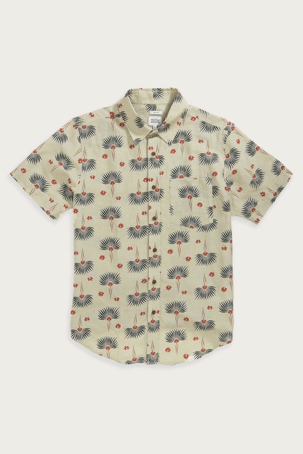 ブリッジアンドバーン メンズ トップス プルオーバー Bridge \u0026 Burn Harbor Slim Shirt Aloha Floral