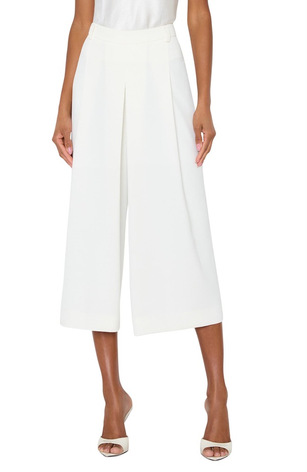 ミリー レディース ボトムス レギンス 筋目 Milly Layla Pleated Culottes White 白いこと