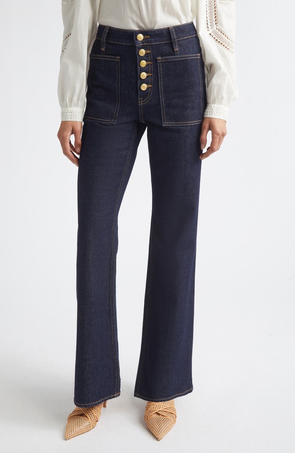 ウラ・ジョンソン レディース ボトムス ジーンズズボン下 デニム Ulla Johnson The Lou Stretch Jeans Tigris