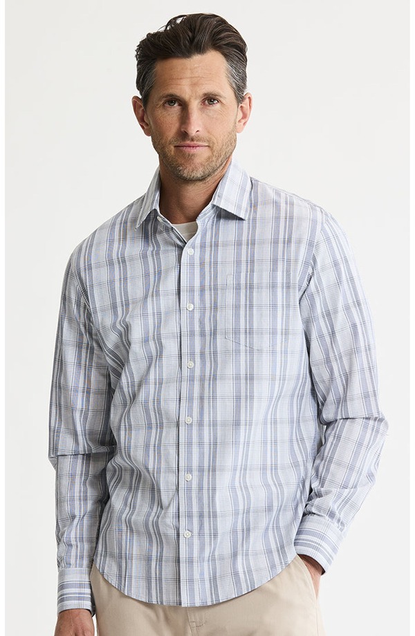 ジャックスガールフレンド メンズ トップス シャツ コットン ダウン JACHS Hayati Cotton Button-Down Shirt Grey グレー｜ReVida 店
