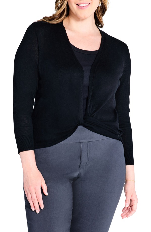 ニックプラスゾーイ レディース アウター ジレー NIC+ZOE All Year 4-Way Convertible Cardigan Black Onyx 黒いこと