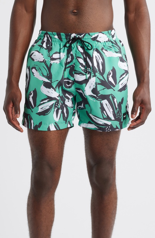 主任者 メンズ 水泳着 二分の一ズボン下・さる股引き BOSS Piranha Swim Trunks Bright Green 緑であること