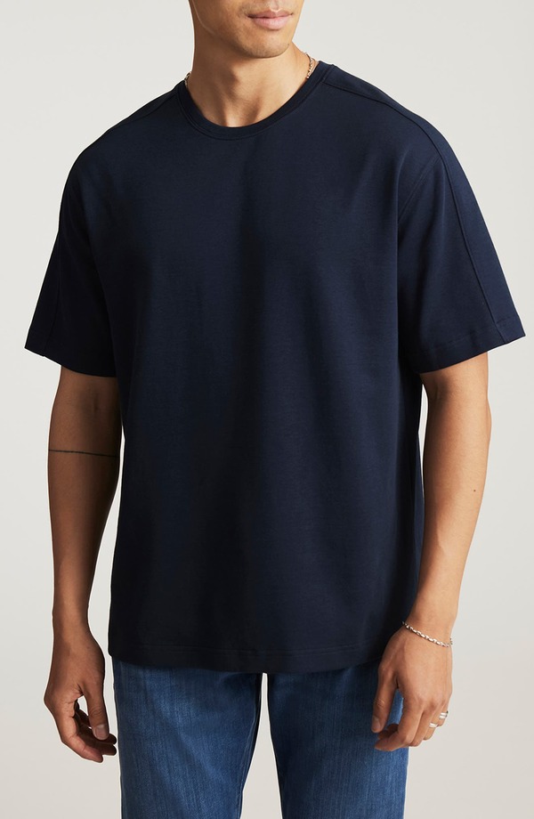 マーヴィ デニム メンズ トップス プルオーバー 労働者の一団のど首 綿織物 Mavi Jeans Cotton Blend Crewneck T-Shirtotal Eclipse