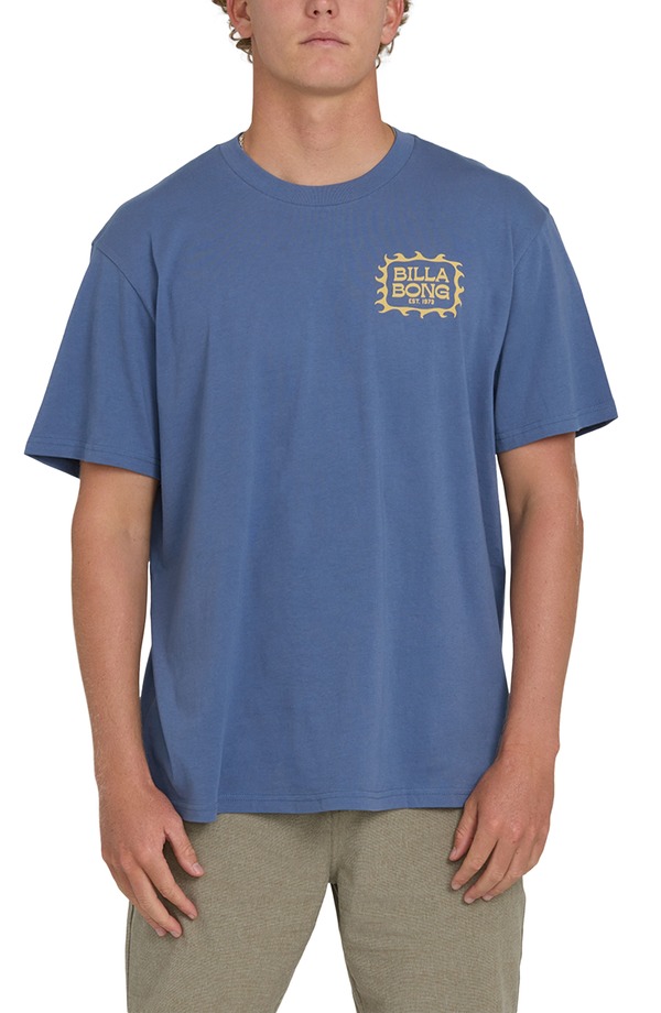 散らし広告ボン メンズ トップス ティーシャツ グラフィック Billabong Ripple Premium Graphic T-Shirt Blue Horizon 青碧