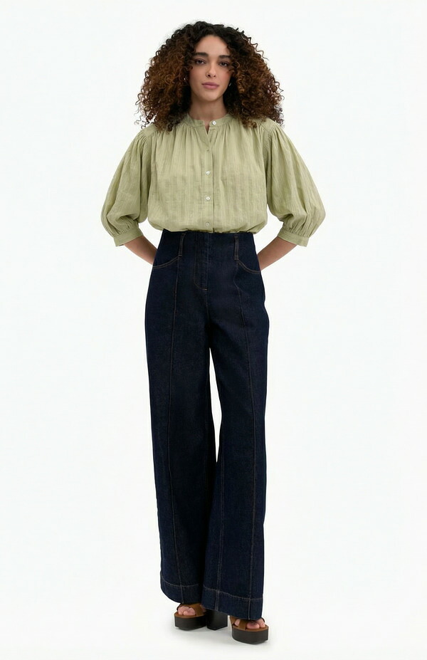 レベッカテイラー レディース トップス プルオーバー トップ Rebecca Taylor Marianne Blouse Pale Sage サルヴィア