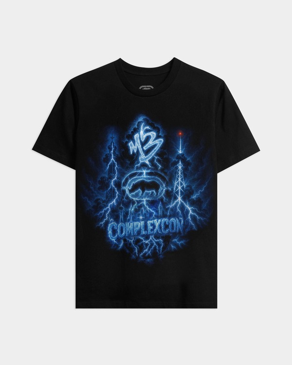 山びこ メンズ トップス ティーシャツ ECKO MARLON3LG ComplexCon Tee Black 黒いこと