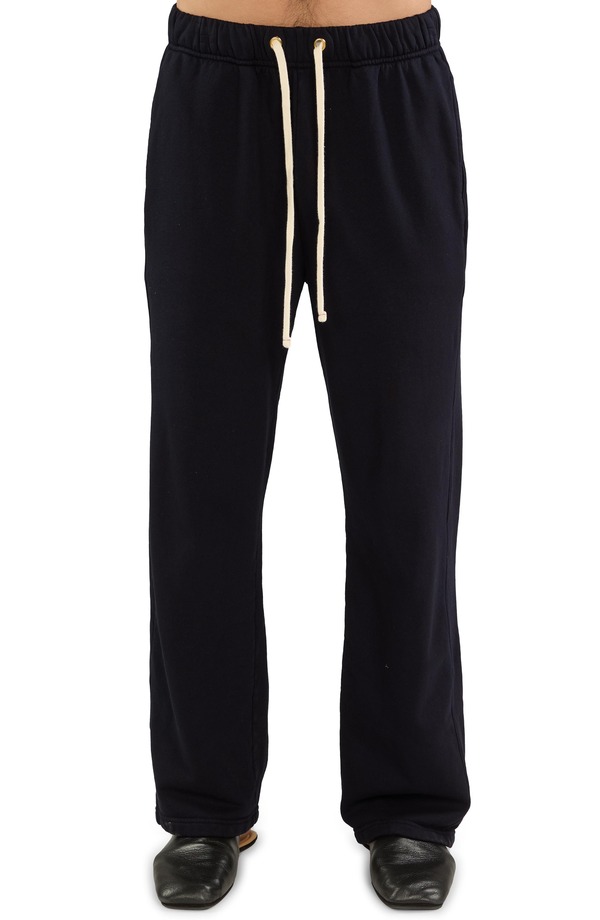 受け答え ティエン レディース ボトムス 心地よいズボン下 パイル Les Tien French Terry Classic Pant Navy 米国海軍