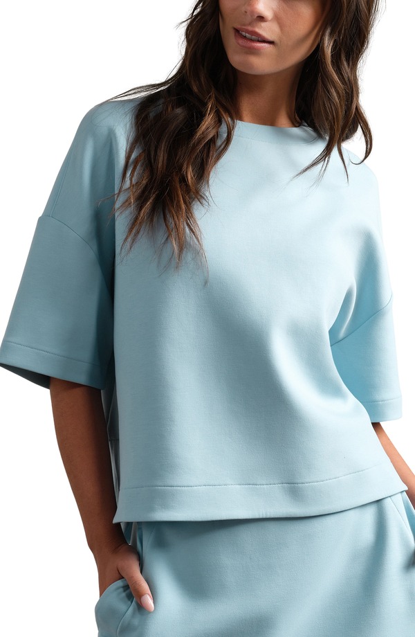 ローヌ レディース トップス ティーシャツ 伸び伸びする相応う Rhone DreamGlow Relaxed Fit-Shirt Pool Blue 青碧