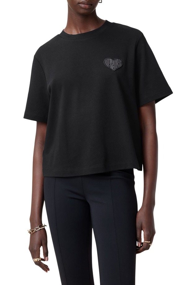 オールセインツ レディース トップス プルオーバー AllSaints Lover Lisa T-Shirt Black 黒いこと