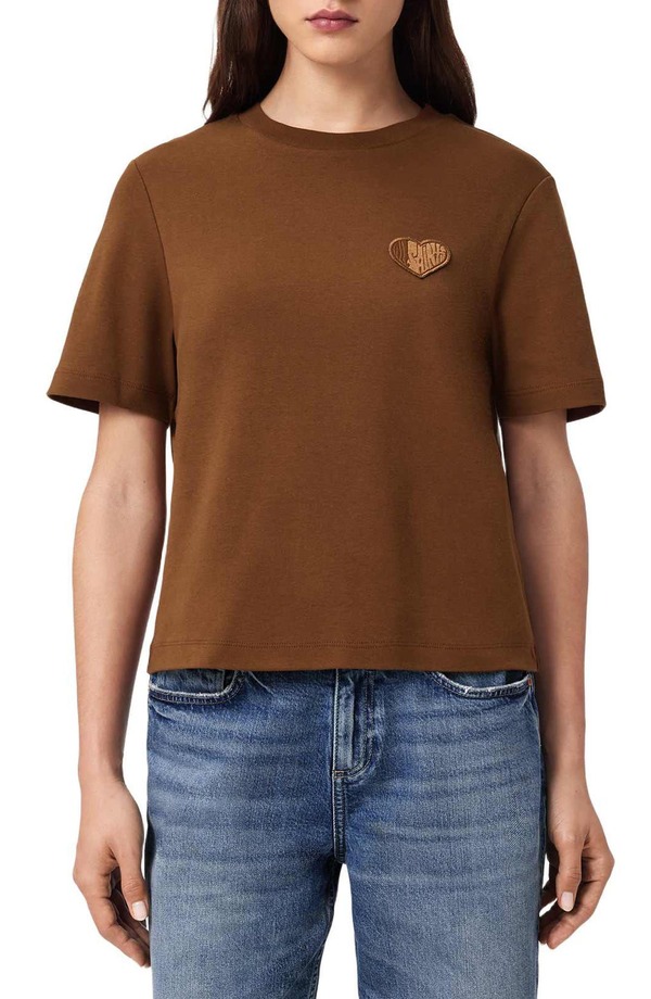 オールセインツ レディース トップス プルオーバー AllSaints Lover Lisa T-Shirt Bottle Brown 赤銅色