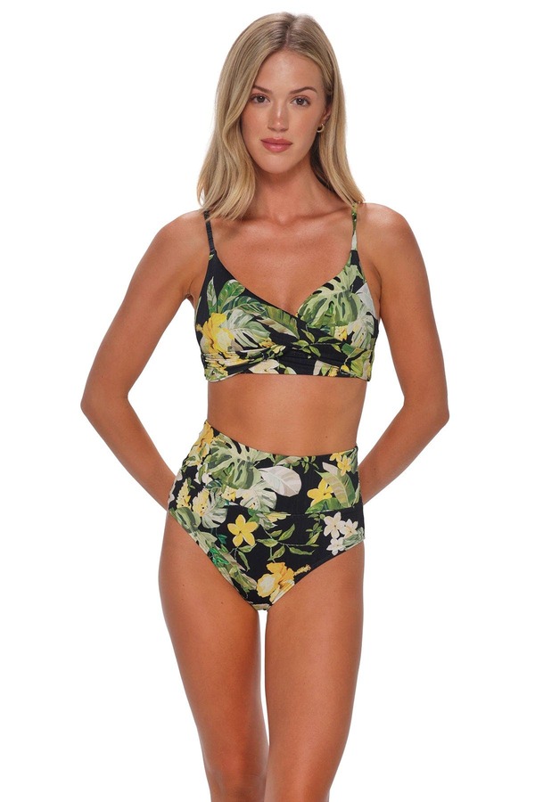 サンセッツ レディース アンダー御召しもの ブラ Sunsets Lyla Bralette Bikini Swimsuitop Night Bloom
