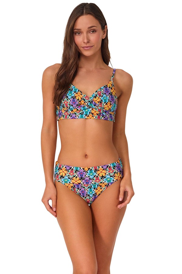 サンセッツ レディース アンダー御召しもの ブラ Sunsets Lyla Bralette Bikini Swimsuitop Trellis Blooms