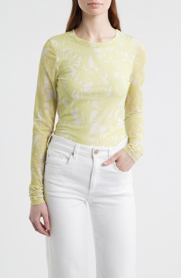 ラグアンドボーン レディース トップス プルオーバー rag \u0026 bone Yana Tie Dye Long Sleeve T-Shirt Endive