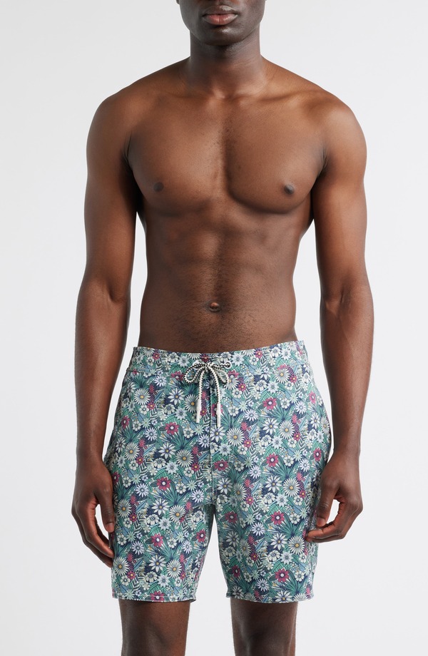 ジョニー オー メンズ 海水着 二分の一ズボン下・さる股引き johnnie-O Ponderosa Swim Trunks Black 黒いこと
