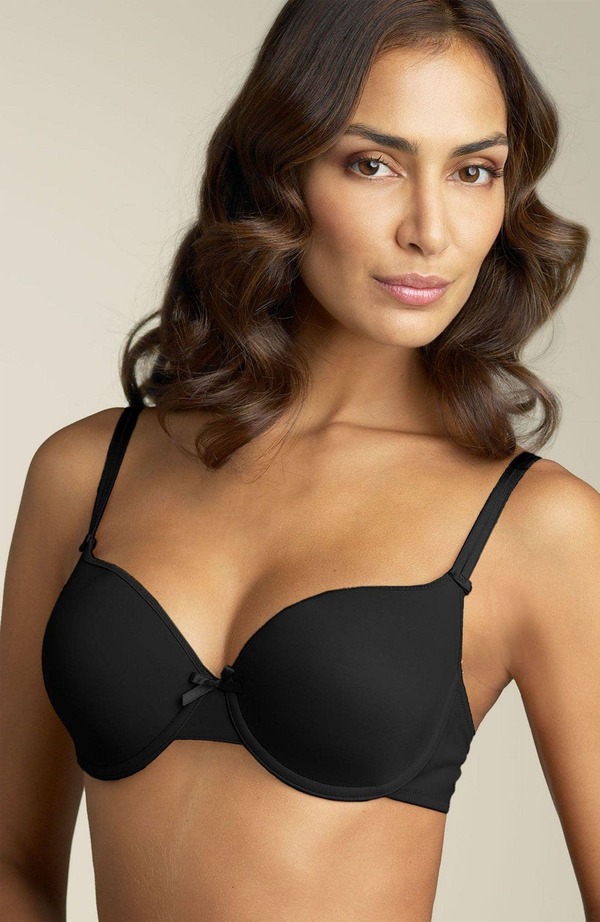 シャンテル レディース トップス ティーシャツ Chantelle Lingerie Chantelle Intimates \u0027Essensia II 2575\u0027 Underwire T-Shirt Bra Black 黒いこと