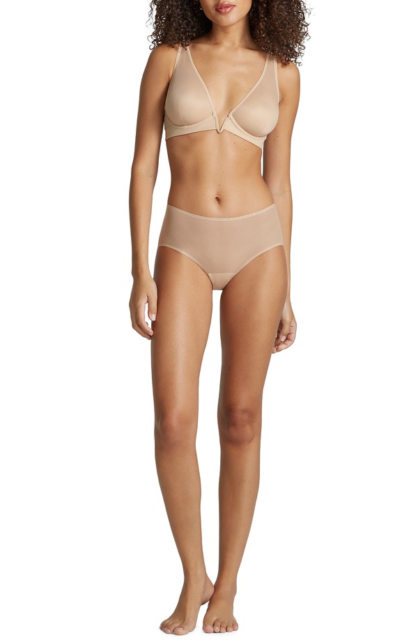 コマンドー レディース アンダー御召しもの ブラ Commando Invisible Lift Plunge Underwire Bra Beige ベージュ