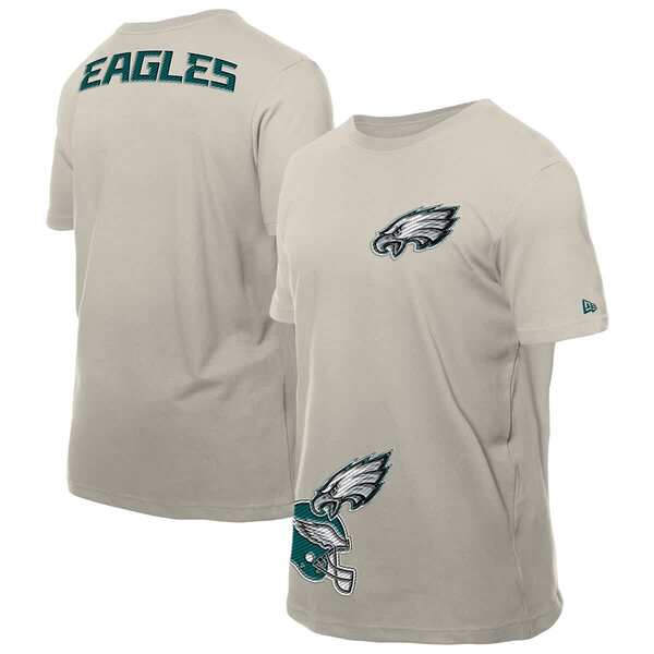 ニューエラ メンズ トップス Tシャツ Men's New Era Light Beige Philadelphia Eagles Multi Patch T-Shirt Light Beige ベージュ|ReVida 店