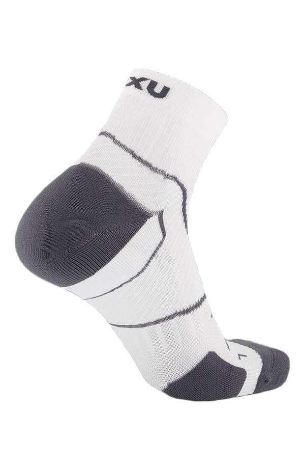 2XU レディース アンダーお召しもの ソックス 2XU Vectr Cushion 1/4 Crew Socks White/Grey 白いこと