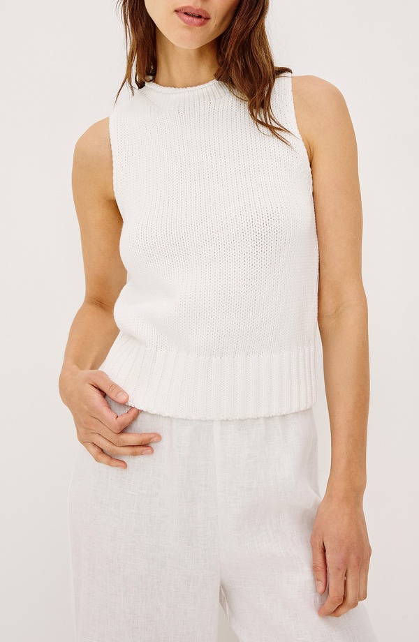 レイルズ レディース アウター パーカー・スウェット ティーシャツ ノースリーブ Rails Bondi Sleevelessweater White 白いこと