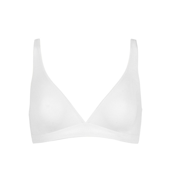 ユイット レディース アンダー御召しもの ブラ Huit Coton Bio Bralette White 白いこと