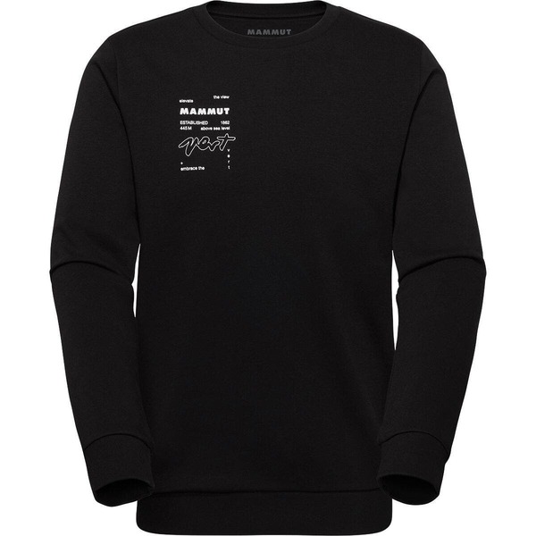 マムート メンズ アウター パーカー・スウェット 労働者の一団のど首 ティーシャツ Mammut Core Ml Vert Crew Neck Sweatshirt - Men\u0027s Black 黒いこと