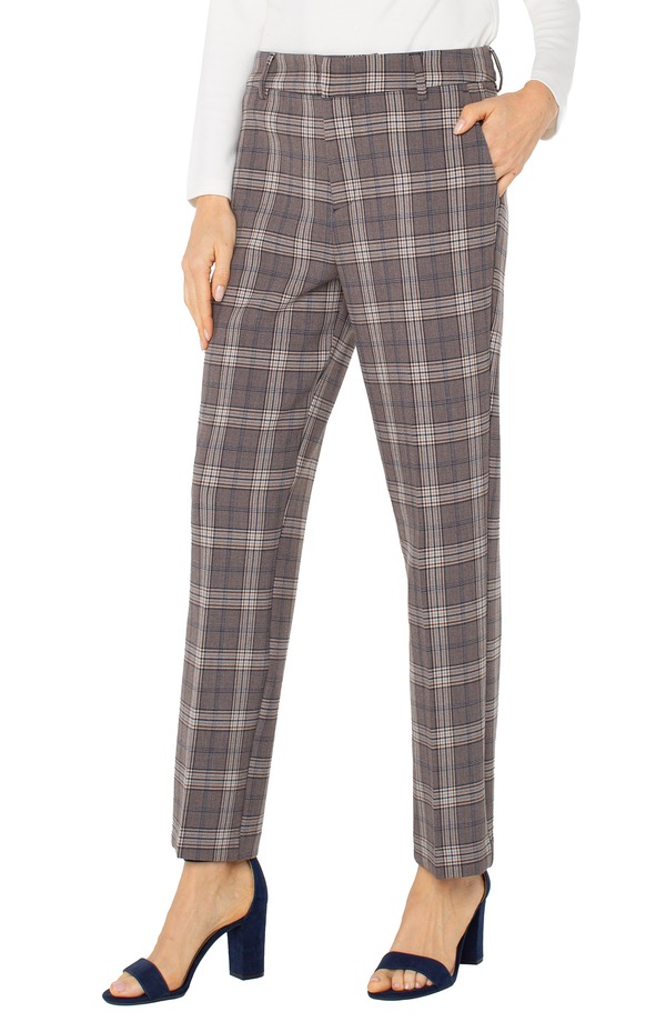 リヴァプール 天使の都市 レディース ボトムス レギンス ご機嫌酉の方角 ズボン下 Liverpoolos Angeles Kelsey Glen Plaid High Waistapered Pants Brown/ Navy Glen Check 米国海軍