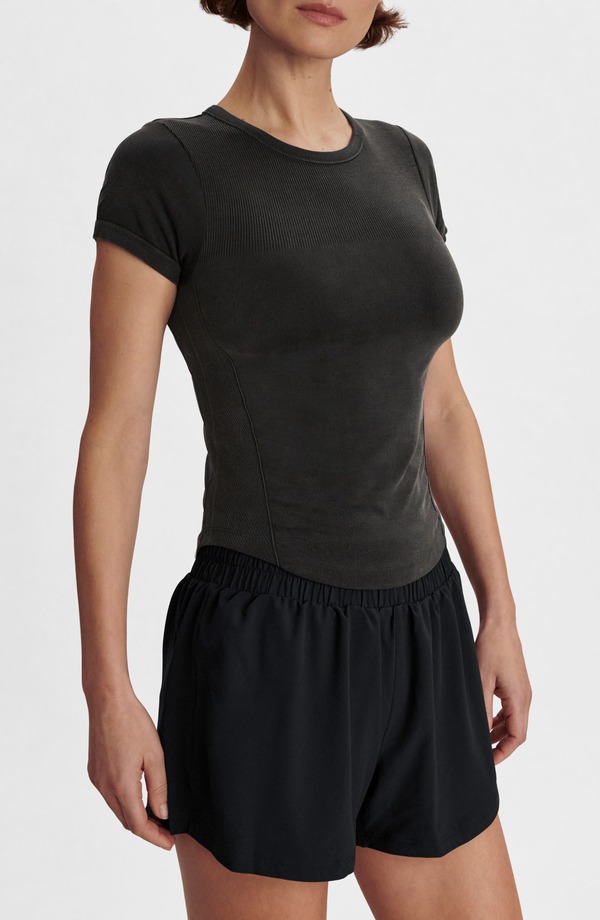 バーレイ レディース トップス ティーシャツ Varley Casper Seamless T-Shirt Black 黒いこと