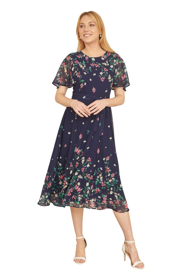 ユミキム レディース トップス 衣装 スピード競技 Yumi Daisy Mirror Placement Skater Dress Navy 米国海軍