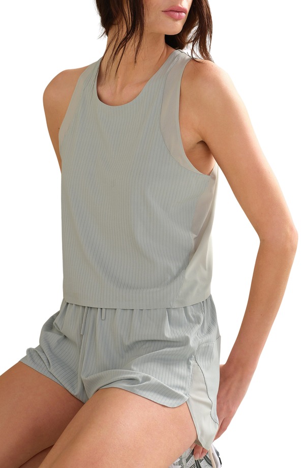 ローヌ レディース トップス 貯蔵タンクいの一番 Rhone Lightspeed Performance Tank Sage Gray 薄墨色