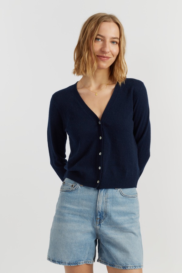 チンティアンドパーカー レディース アウター パーカー・スウェット ジレー Chinti \u0026 Parker Air Pure Cashmere Cardiganavy 米国海軍