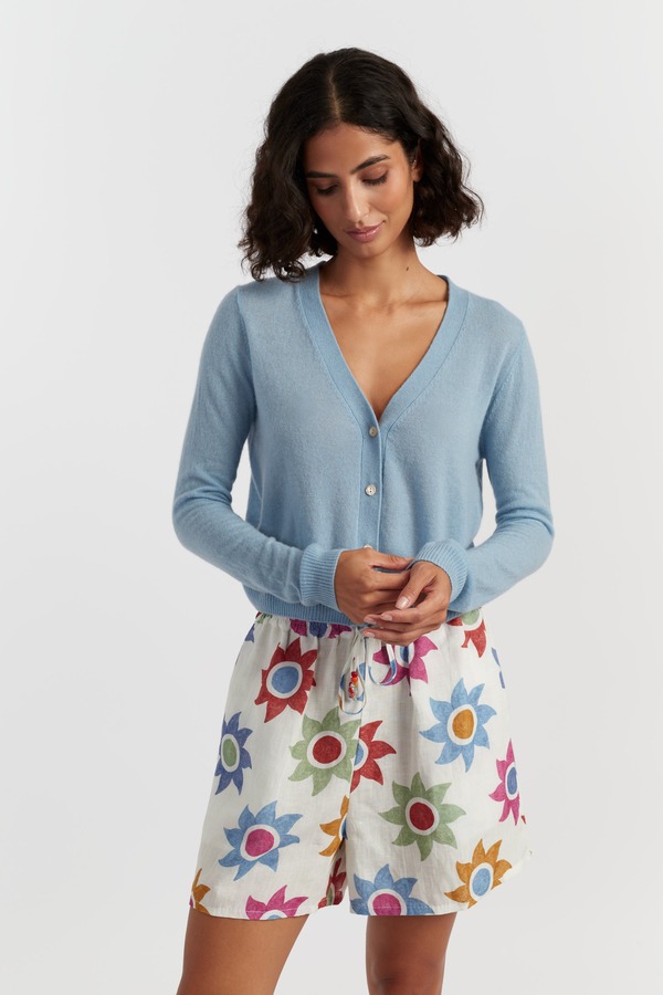 チンティアンドパーカー レディース アウター パーカー・スウェット ジレー Chinti \u0026 Parker Air Pure Cashmere Cardigan Sky Blue 青碧