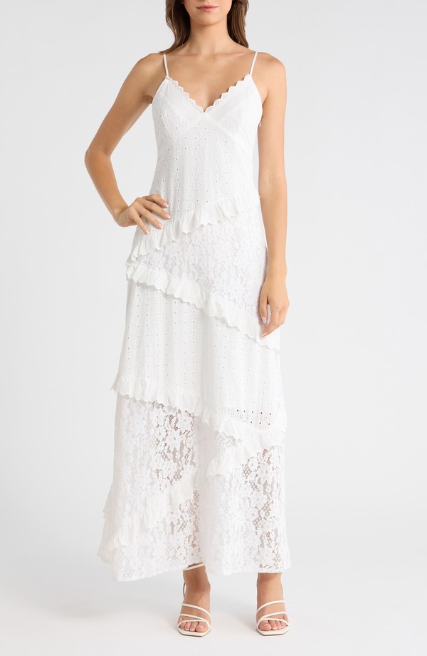 スティーブ マデン レディース トップス 衣装 スピード競技 マキシ Steve Madden Giah Lace Maxi Slipdress Antique