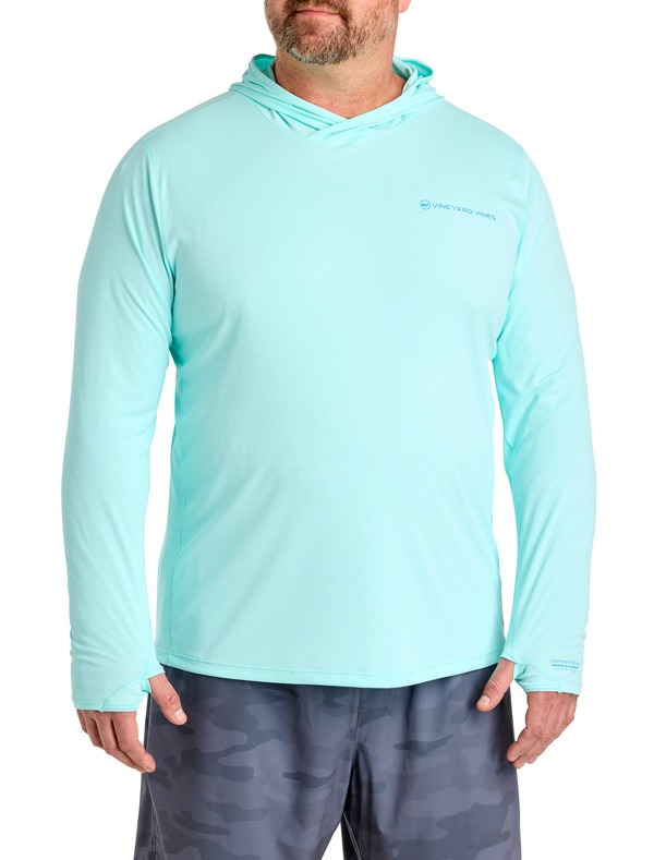 ヴァインヤードヴァインズ メンズ アウター パーカー・スウェットール vineyard vines Big \u0026 Tall Sun Techoodie Shallow Sea