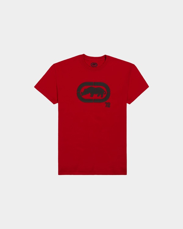 山びこ メンズ トップス ティーシャツ ECKO Core Rhino Tee True Red 赤いこと
